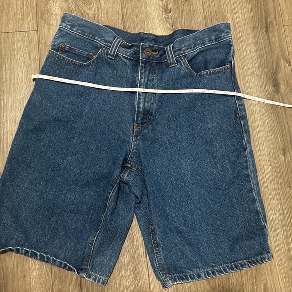 Faded Glory Vintage 100% Cotton Dark Blue High-Rise Denim Shorts - Picture 7 of 13
